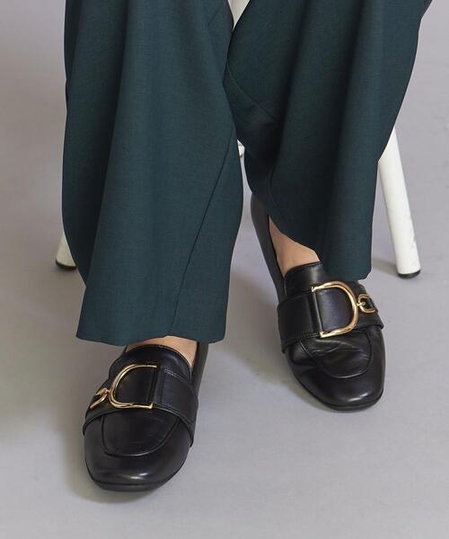 極美品【CORSO ROMA 9】レザー　Dバックル　ローファー　38 CORSO ROMA，9（コルソローマ）の「＜CORSO ROMA 9＞レザー D