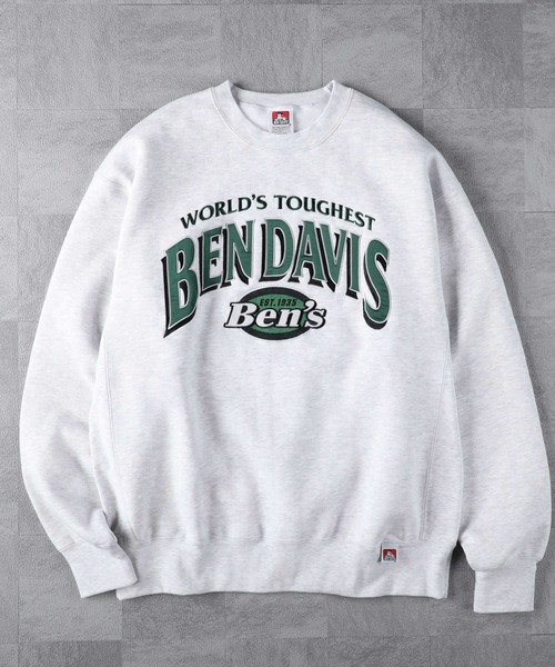 BEN DAVIS(ベンデイビス)の「【BEN DAVIS】スポーツロゴクルースウェット(スウェット・メンズ・ライトグレー/パープル/ブラック・L/M/XL/S)」の6枚目の写真