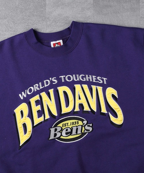 BEN DAVIS(ベンデイビス)の「【BEN DAVIS】スポーツロゴクルースウェット(スウェット・メンズ・ライトグレー/パープル/ブラック・L/M/XL/S)」の9枚目の写真