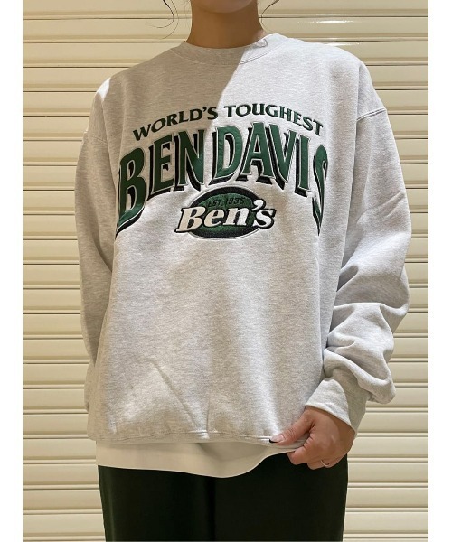 BEN DAVIS(ベンデイビス)の「【BEN DAVIS】スポーツロゴクルースウェット(スウェット・メンズ・ライトグレー/パープル/ブラック・L/M/XL/S)」の18枚目の写真