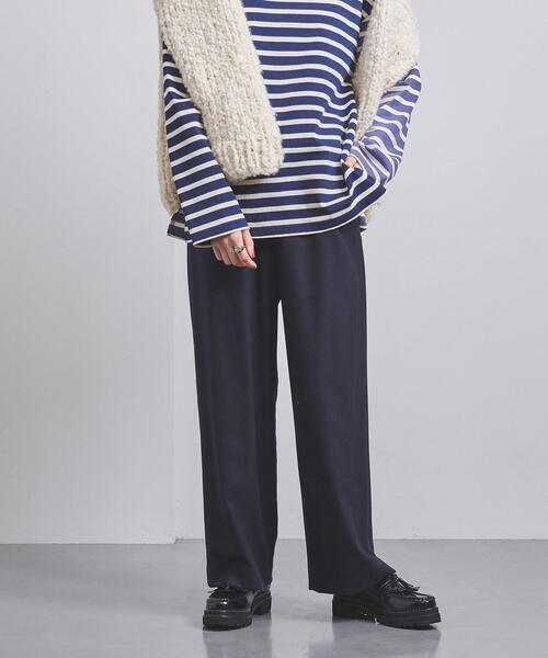 UNITED ARROWS(ユナイテッドアローズ)の「W/PU イージーパンツ(その他パンツ・レディース・オフホワイト/モカ/コバルトブルー/ネイビー・36/38)」の1枚目の写真