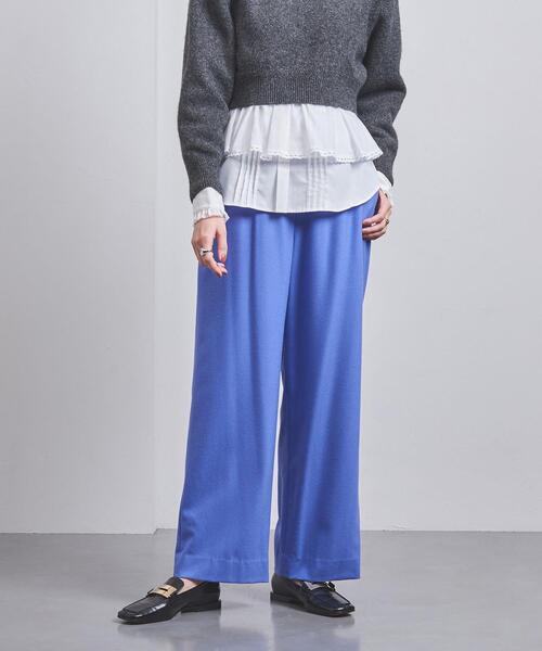 UNITED ARROWS(ユナイテッドアローズ)の「W/PU イージーパンツ(その他パンツ・レディース・オフホワイト/モカ/コバルトブルー/ネイビー・36/38)」の4枚目の写真