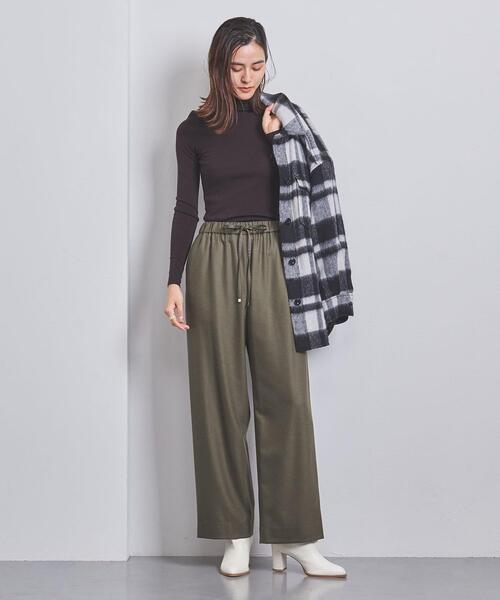 UNITED ARROWS(ユナイテッドアローズ)の「W/PU イージーパンツ(その他パンツ・レディース・オフホワイト/モカ/コバルトブルー/ネイビー・36/38)」の8枚目の写真