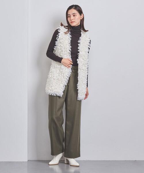 UNITED ARROWS(ユナイテッドアローズ)の「W/PU イージーパンツ(その他パンツ・レディース・オフホワイト/モカ/コバルトブルー/ネイビー・36/38)」の9枚目の写真