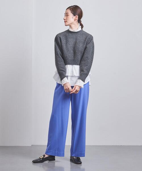 UNITED ARROWS(ユナイテッドアローズ)の「W/PU イージーパンツ(その他パンツ・レディース・オフホワイト/モカ/コバルトブルー/ネイビー・36/38)」の12枚目の写真