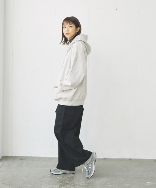 flaner(フラネ)の「Loose military cargo pants/ルーズミリタリーカーゴパンツ(カーゴパンツ・レディース・ブラック/カーキ・SMALL/MEDIUM/LARGE)」の13枚目の写真