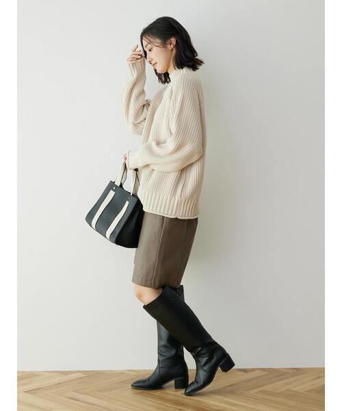 Green　Parks（グリーンパークス）の「フェイクレザーハーフパンツ（その他パンツ・レディース・ブラック/ブラウン・FREE）」の21枚目の写真