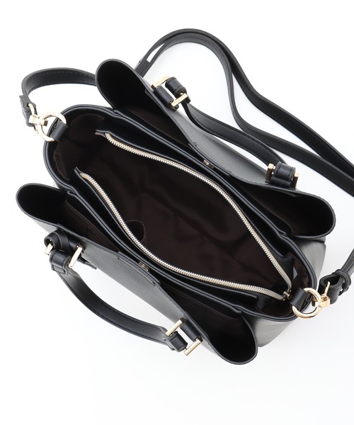 Honeys(ハニーズ)の「軽量両あおりハンドBag(ハンドバッグ・レディース・ライトカーキ/ブラック/スモークピンク/ライトベージュ/アイボリー/グレー・FREE)」の12枚目の写真