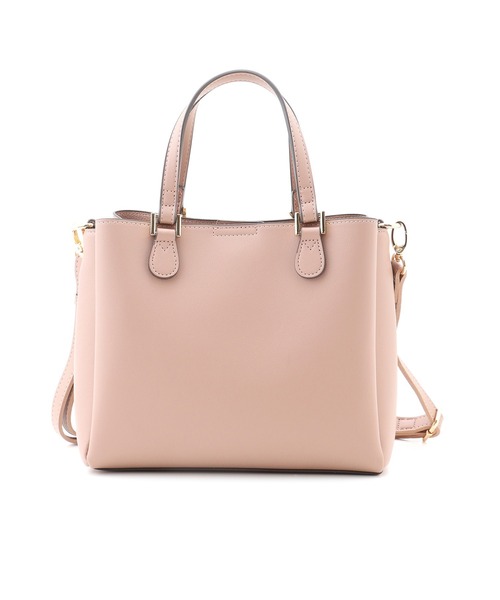 Honeys(ハニーズ)の「軽量両あおりハンドBag(ハンドバッグ・レディース・ライトカーキ/ブラック/スモークピンク/ライトベージュ/アイボリー/グレー・FREE)」の16枚目の写真