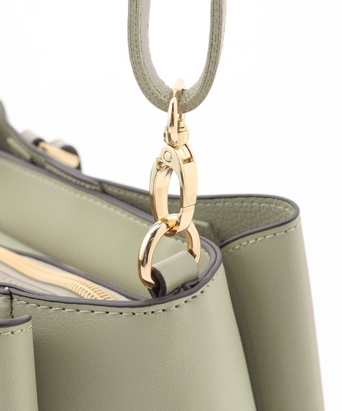 Honeys(ハニーズ)の「軽量両あおりハンドBag(ハンドバッグ・レディース・ライトカーキ/ブラック/スモークピンク/ライトベージュ/アイボリー/グレー・FREE)」の10枚目の写真