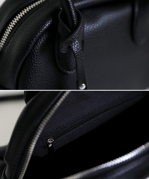 select MOCA（セレクトモカ）の「ミニポーチ付きハーフムーンハンドバッグ（ハンドバッグ・レディース・ブラック/ライトブラウン・FREE）」の19枚目の写真