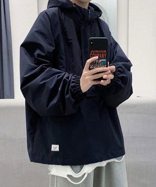MGV(エムジーヴィー)の「ワンポイントスタンドアッププルオーバー(ブルゾン・メンズ・ネイビー/ブラック・MEDIUM/LARGE/X-LARGE)」の14枚目の写真