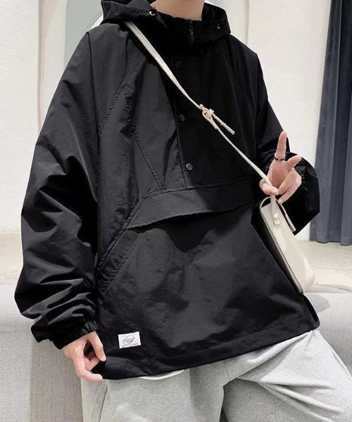 MGV(エムジーヴィー)の「ワンポイントスタンドアッププルオーバー(ブルゾン・メンズ・ネイビー/ブラック・MEDIUM/LARGE/X-LARGE)」の15枚目の写真