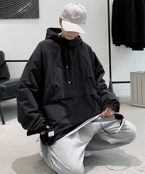 MGV(エムジーヴィー)の「ワンポイントスタンドアッププルオーバー(ブルゾン・メンズ・ネイビー/ブラック・MEDIUM/LARGE/X-LARGE)」の13枚目の写真