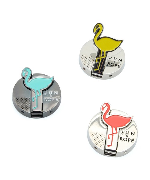JUN&ROPE'(ジュンアンドロペ)の「【ユニセックス】フラミンゴフリップマーカー(ゴルフグッズ・レディース・ライトグリーン/ピンク/イエロー・FREE)」の5枚目の写真
