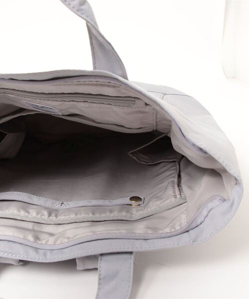 Legato Largo（レガートラルゴ）の「Legato Largo / レガートラルゴ / 撥水コットン調ポリ　トート型リュック / LT-F2053Z（バックパック/リュック・レディース・グレイッシュベージュ/グリーン系その他/ライトグレー/ブラウン/ブラック・ONESIZE）」の11枚目の写真