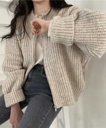 Vipoa | ZIPオーバーニット(ニット/セーター)