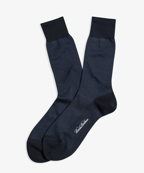 BROOKS BROTHERS（ブルックスブラザーズ）の「コットンブレンド ハウンドトゥース ドレスソックス（ソックス/靴下）」 WEAR