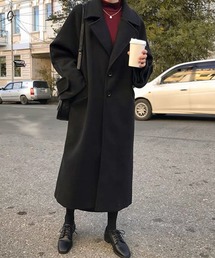 YUGA ルーズシルエット ロング丈コート