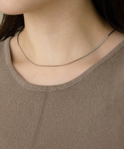 VATSURICA(バツリカ)の「〈VATSURICA〉silver925 / 金属アレルギー対応 / シンプルチェーンネックレス1(ネックレス・レディース・シルバー/ゴールド・FREE)」の3枚目の写真