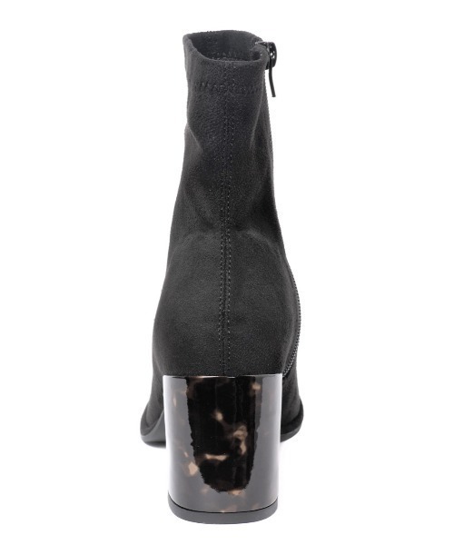 REZOY（リゾイ）の「22AW新作】【REZOY】ピースソールスクエアトゥショートブーツ（ブーツ・レディース・ブラック系その他/ブラック/アイボリー・S/M/L）」の4枚目の写真