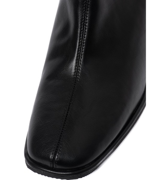 REZOY（リゾイ）の「22AW新作】【REZOY】ピースソールスクエアトゥショートブーツ（ブーツ・レディース・ブラック系その他/ブラック/アイボリー・S/M/L）」の10枚目の写真