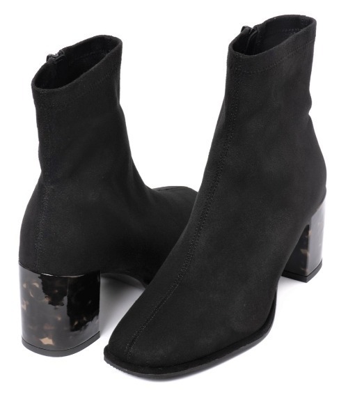 REZOY（リゾイ）の「22AW新作】【REZOY】ピースソールスクエアトゥショートブーツ（ブーツ・レディース・ブラック系その他/ブラック/アイボリー・S/M/L）」の13枚目の写真