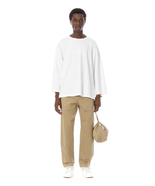 DAILY STANDARD by SANDINISTA（デイリースタンダードバイサンディニスタ）の「Chino Drawstring Bag / チノ巾着（ハンドバッグ・メンズ・ベージュ系その他/ブラック/ネイビー/チャコール・FREE）」の7枚目の写真