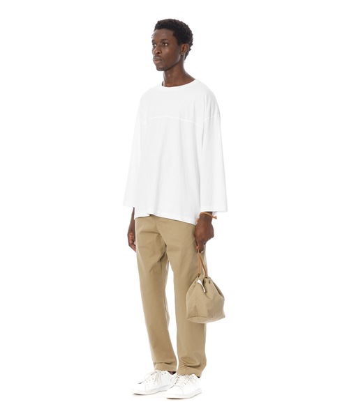 DAILY STANDARD by SANDINISTA（デイリースタンダードバイサンディニスタ）の「Chino Drawstring Bag / チノ巾着（ハンドバッグ・メンズ・ベージュ系その他/ブラック/ネイビー/チャコール・FREE）」の8枚目の写真