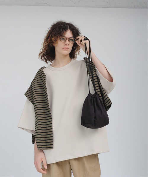 DAILY STANDARD by SANDINISTA（デイリースタンダードバイサンディニスタ）の「Chino Drawstring Bag / チノ巾着（ハンドバッグ・メンズ・ベージュ系その他/ブラック/ネイビー/チャコール・FREE）」の15枚目の写真