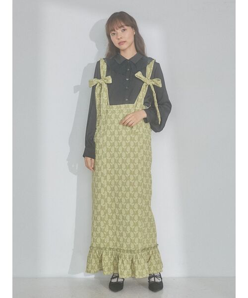 merry jenny（メリージェニー）の「リボンリボンスカート（スカート・レディース・イエロー/アイボリー/ブラック・FREE）」の3枚目の写真