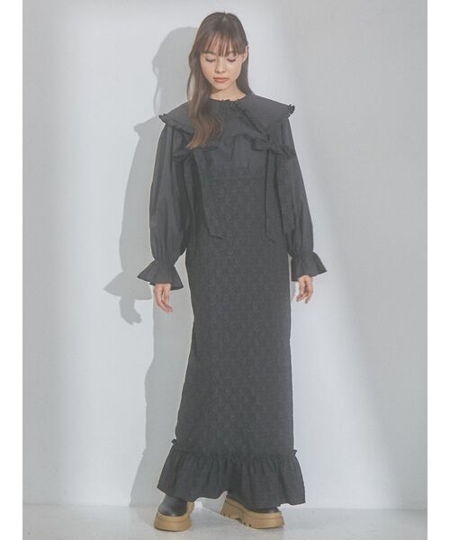 merry jenny（メリージェニー）の「リボンリボンスカート（スカート・レディース・イエロー/アイボリー/ブラック・FREE）」の2枚目の写真