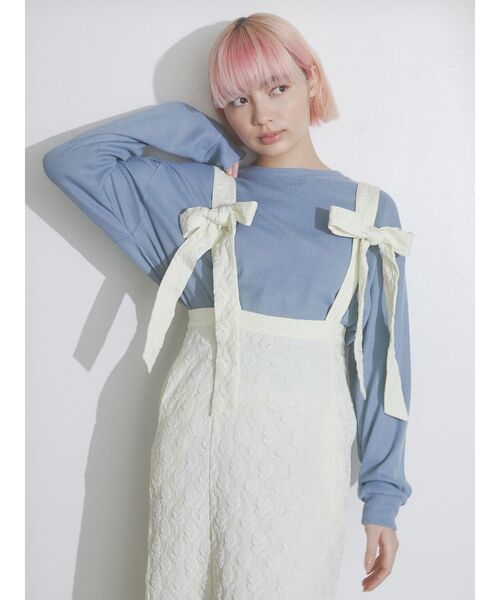 merry jenny（メリージェニー）の「リボンリボンスカート（スカート・レディース・イエロー/アイボリー/ブラック・FREE）」の7枚目の写真