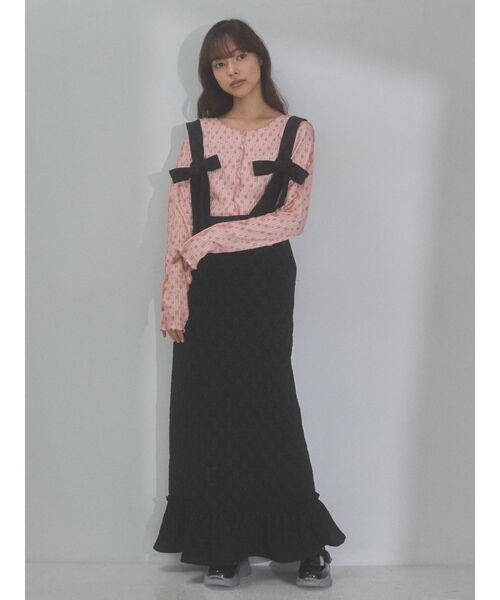 merry jenny（メリージェニー）の「リボンリボンスカート（スカート・レディース・イエロー/アイボリー/ブラック・FREE）」の12枚目の写真