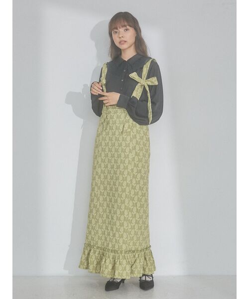 merry jenny（メリージェニー）の「リボンリボンスカート（スカート・レディース・イエロー/アイボリー/ブラック・FREE）」の16枚目の写真