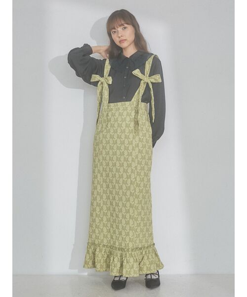 merry jenny（メリージェニー）の「リボンリボンスカート（スカート・レディース・イエロー/アイボリー/ブラック・FREE）」の17枚目の写真