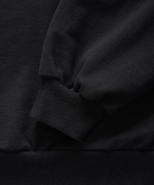 SHAREEF(シャリーフ)の「"AROWANA" BIG SWEAT(スウェット・メンズ・ブラック/ブラック×ホワイト/パープル系その他/チャコールグレー×パープル・1/2/3)」の8枚目の写真