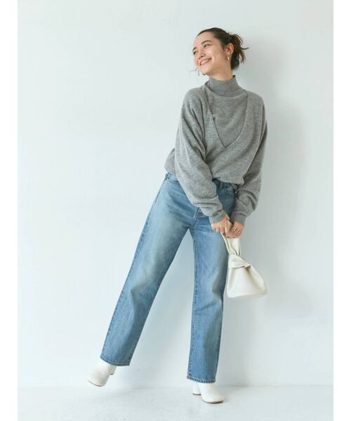 Ungrid(アングリッド)の「ヴィンテージストレートデニム(デニムパンツ・レディース・インディゴブルー/ブルー・24inch/25inch/26inch)」の22枚目の写真