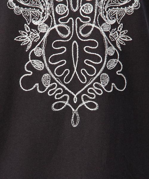 BEAUTY&YOUTH UNITED ARROWS（ビューティーアンドユースユナイテッドアローズ）の「BYBC ボヘミアン刺繍ショートスリーブ◆（Tシャツ/カットソー・レディース・ホワイト/ブラック/グレー・フリー）」の7枚目の写真