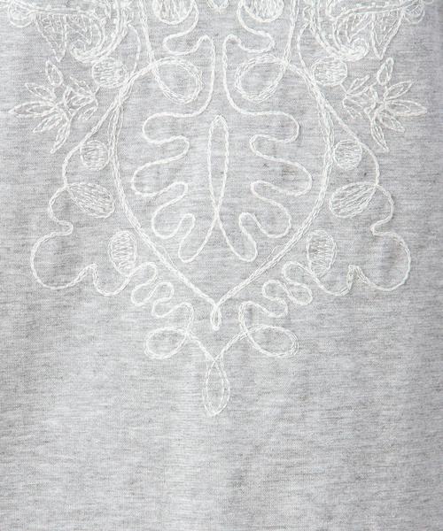 BEAUTY&YOUTH UNITED ARROWS（ビューティーアンドユースユナイテッドアローズ）の「BYBC ボヘミアン刺繍ショートスリーブ◆（Tシャツ/カットソー・レディース・ホワイト/ブラック/グレー・フリー）」の10枚目の写真