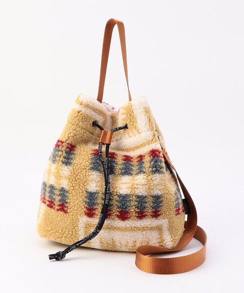 PENDLETON(ペンドルトン)の「PENDLETON/ペンドルトン BOA DRAW POUCH(ショルダーバッグ・レディース・ブラック/ベージュ/ナチュラル・ONE SIZE)」の1枚目の写真