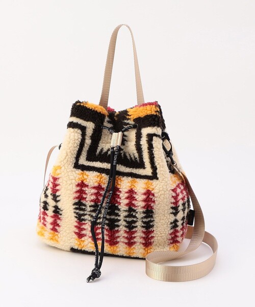 PENDLETON(ペンドルトン)の「PENDLETON/ペンドルトン BOA DRAW POUCH(ショルダーバッグ・レディース・ブラック/ベージュ/ナチュラル・ONE SIZE)」の3枚目の写真