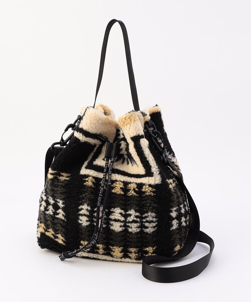PENDLETON(ペンドルトン)の「PENDLETON/ペンドルトン BOA DRAW POUCH(ショルダーバッグ・レディース・ブラック/ベージュ/ナチュラル・ONE SIZE)」の2枚目の写真
