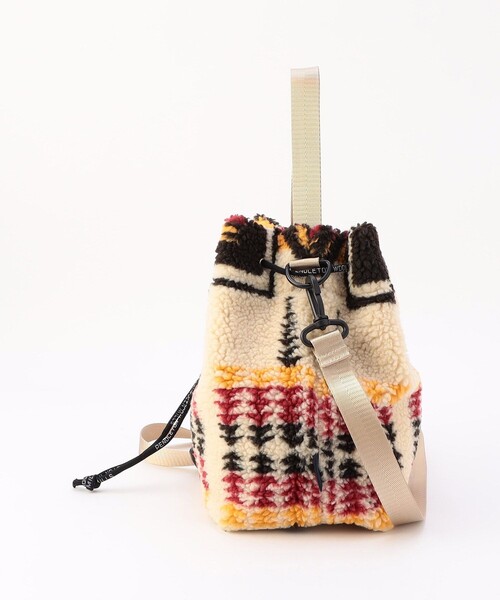 PENDLETON(ペンドルトン)の「PENDLETON/ペンドルトン BOA DRAW POUCH(ショルダーバッグ・レディース・ブラック/ベージュ/ナチュラル・ONE SIZE)」の4枚目の写真