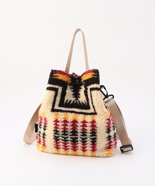 PENDLETON(ペンドルトン)の「PENDLETON/ペンドルトン BOA DRAW POUCH(ショルダーバッグ・レディース・ブラック/ベージュ/ナチュラル・ONE SIZE)」の5枚目の写真