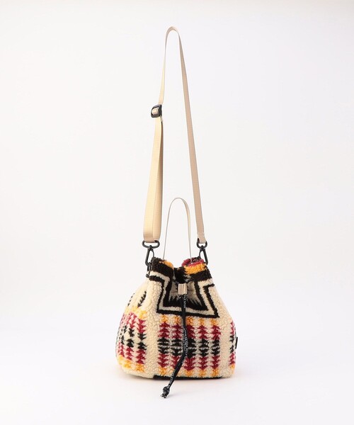 PENDLETON(ペンドルトン)の「PENDLETON/ペンドルトン BOA DRAW POUCH(ショルダーバッグ・レディース・ブラック/ベージュ/ナチュラル・ONE SIZE)」の7枚目の写真