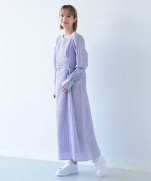 Ray BEAMS | Ray BEAMS / チェック バック レースアップ ワンピース(ワンピース)