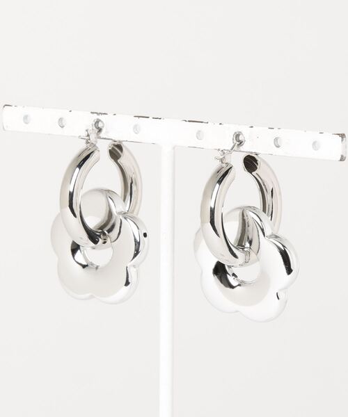 WEGO(ウィゴー)の「WEGO/フラワーフープピアス(ピアス(両耳用)・レディース・その他1/シルバー/ブルー/オレンジ・FREE)」の14枚目の写真