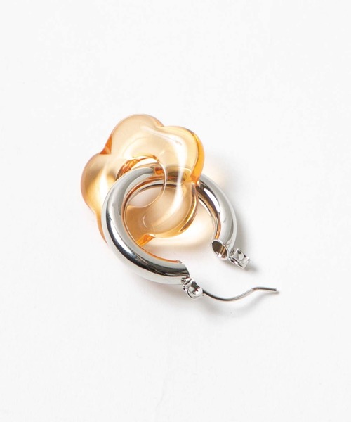 WEGO(ウィゴー)の「WEGO/フラワーフープピアス(ピアス(両耳用)・レディース・その他1/シルバー/ブルー/オレンジ・FREE)」の13枚目の写真