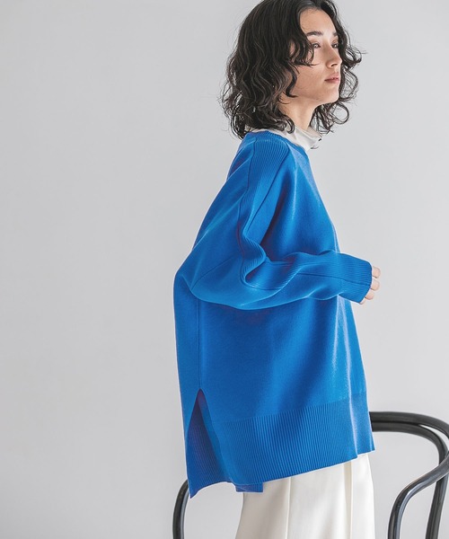 A part by（アパートバイ）の「【WEB限定】スポンジニットBIGプルオーバー（ニット/セーター・レディース・アイボリー/ブルー/ライトピンク/ライトグレー/グレー系その他6/オフホワイト/ブラウン系その他2・FREE）」の11枚目の写真